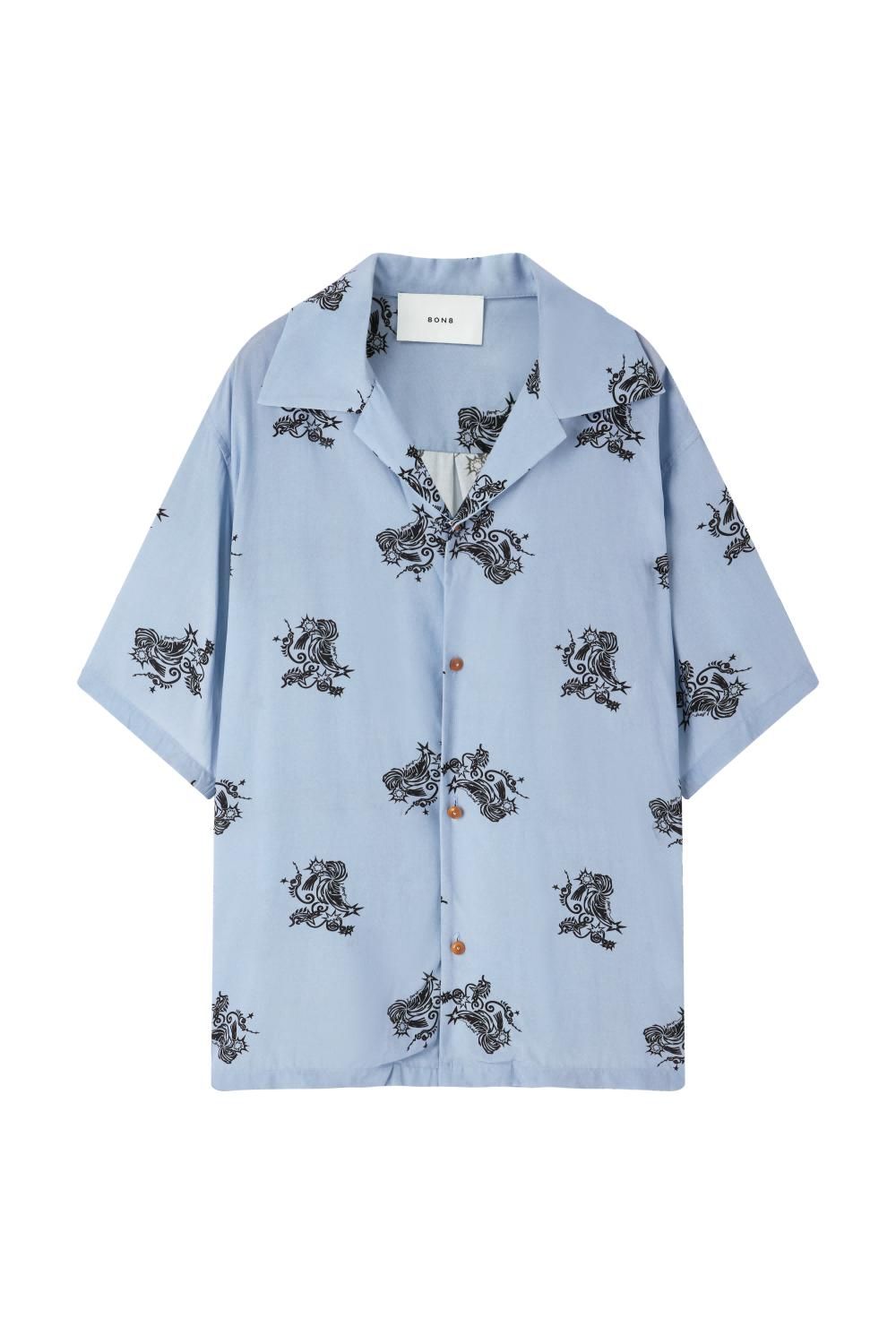 本命ギフト Haze studio 8on8 – shirt Cuban print blue トップス